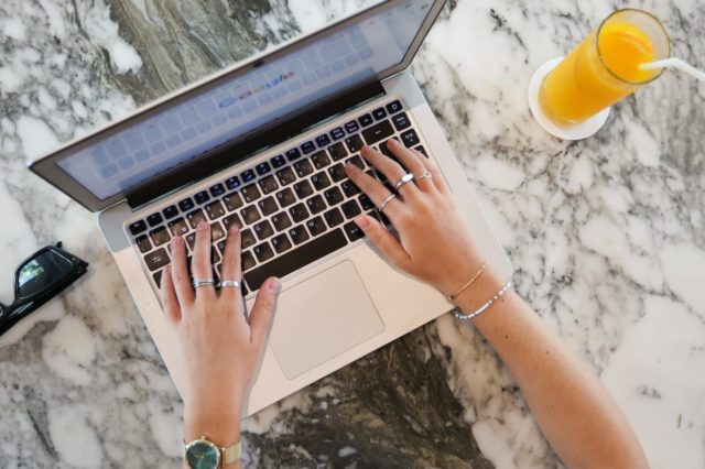 SEO Laredo; woman making a Google search