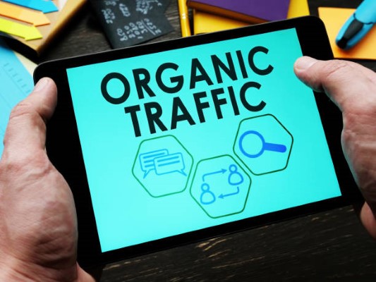 Organic seo services; a tablet with a font.