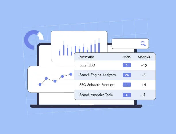 Imagen donde se ven diferentes datos estadísticos que son el resultado de avance del trabajo que realiza una agencia SEO Texas.
