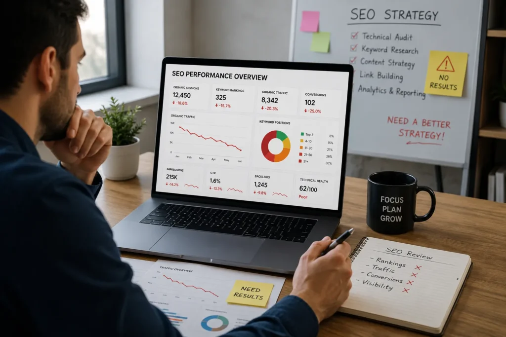Signs your SEO Agency is failing you